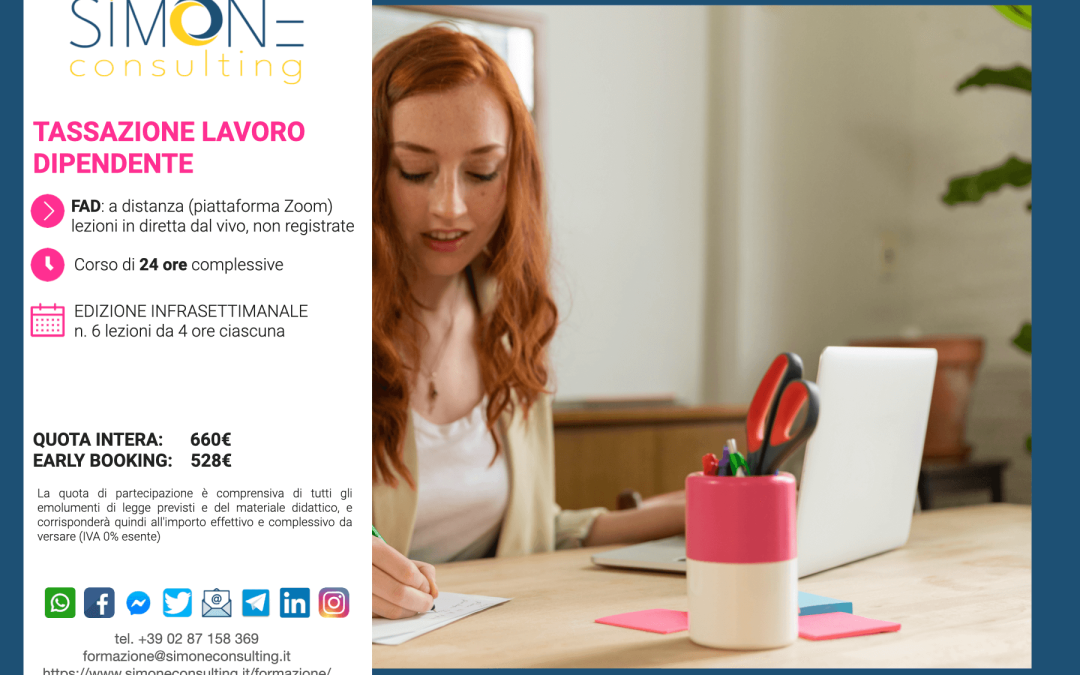 TASSAZIONE LAVORO DIPENDENTE (ediz. infrasettimanale)